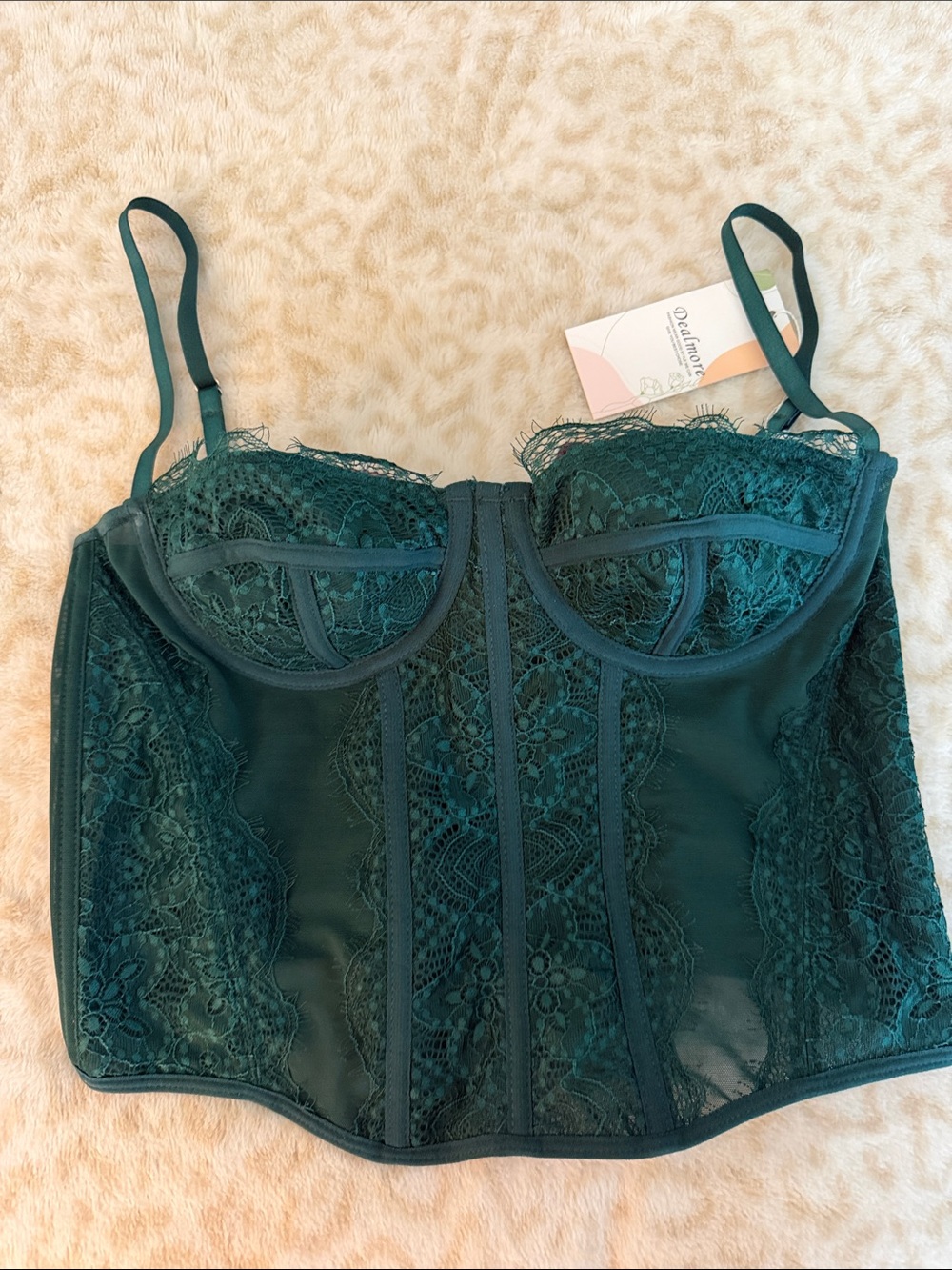 Dealmore Lacy Corset Top Size Medium NWT